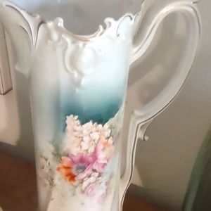 Antique hand painted Limoges pitcher,  collectors piece